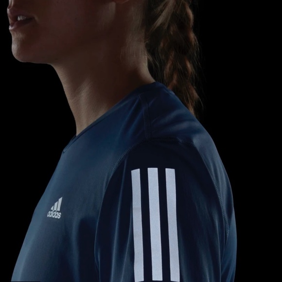 ADIDAS Own The Run Tee Shirt Top t-shirt Athletic Recycled Materials Sustainable - Picture 5 of 10